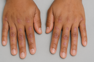 A pápula de Gottron é uma lesão de pele típica da dermatomiosite.